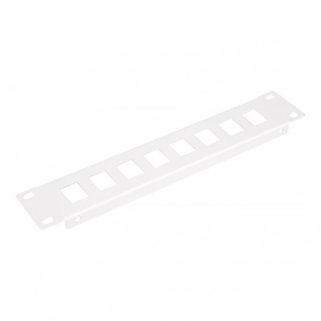 "Equip Patchpanel 10"" mit Keystone Montage 1U. grau"