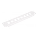 "Equip Patchpanel 10"" mit Keystone Montage 1U. grau"
