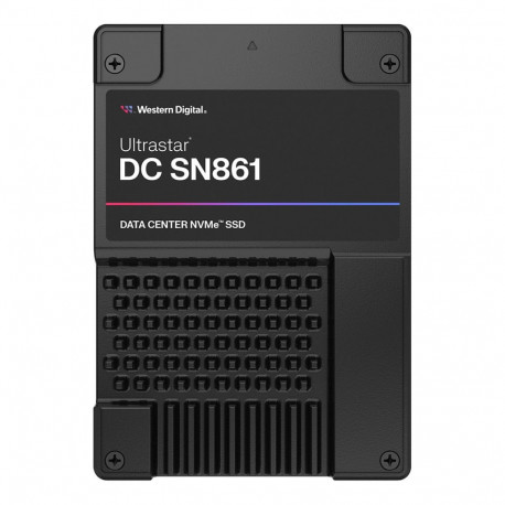 2,5" WD Ultrastar DC SN861 WUS6CA216PSP9X3 andmekeskuse sisemine SSD, 1.6 TB, U.2 PCIe 5.0 x4 (NVMe)