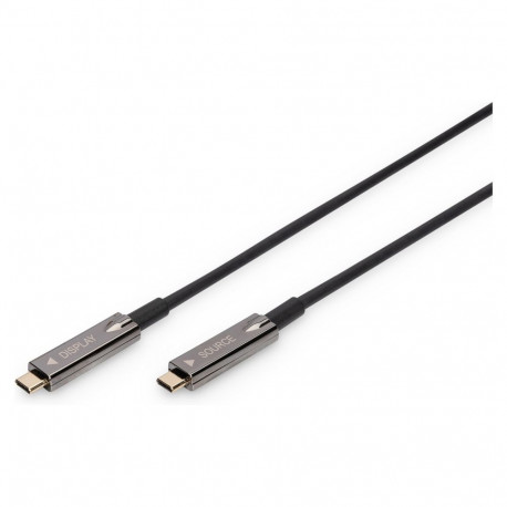 DIGITUS USB 3.1 kaabel tüüp C–C St/St AOC hübriid 4K 60Hz 20m