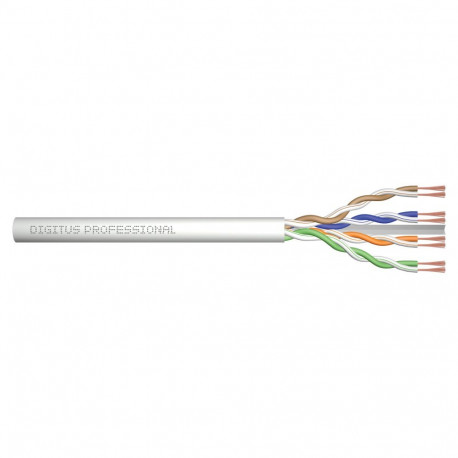 "DIGITUS CAT 6 U/UTP Twisted Pair Roh-Patchkabel, 100m, grau"