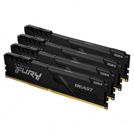 "KINGSTON 64GB 3600MHz DDR4 CL18 DIMM Kit of 4 FURY Beast Black"