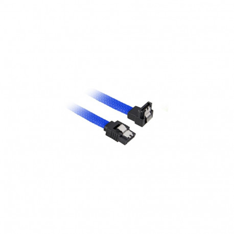 Sharkoon SATA III 90° sinine sukaga kaabel 0.45m