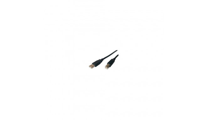 "Kabel USB 2.0 A-B 3.0m schwarz"