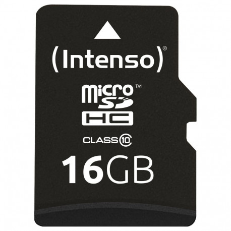 "CARD 16GB Intenso MicroSDHC 20MB/s +Adapter"
