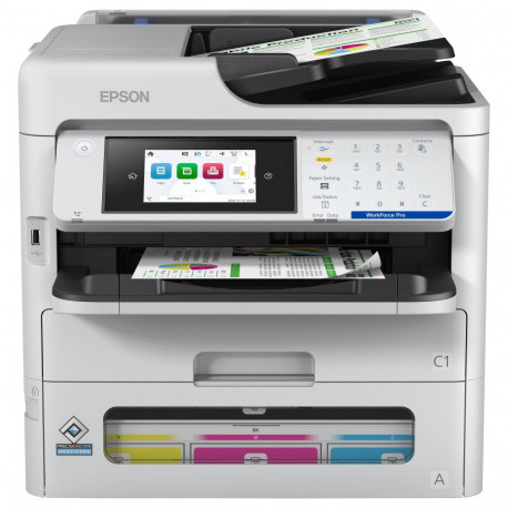 "T Epson WorkForce Pro EM-C800RDWF Multifunktionsdrucker USB LAN WLAN 4800 x 1200 dpi 25 Seiten/Min"