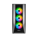 "Midi Sharkoon TG7M RGB Black"