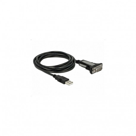"DELOCK Adapter USB 2.0 Typ-A zu 1 x Seriell RS-232 DB9 3 m"