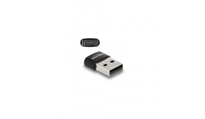 "DELOCK USB 2.0 Adapter USB Typ-A St > USB Type-C Bu schwarz"