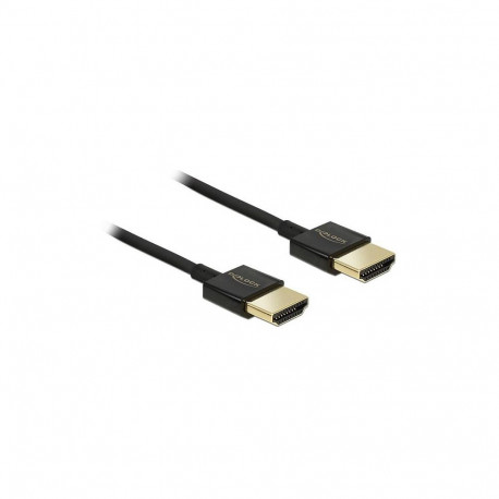 Delock HDMI A - HDMI A High Speed with Ethernet 3D 4K 2.0 m premium slim kaabel