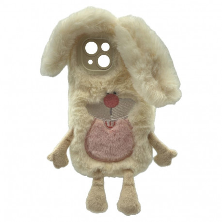 "RealPower Flauschi 3.flauschige Handyhülle.weiss.iPhone 15"