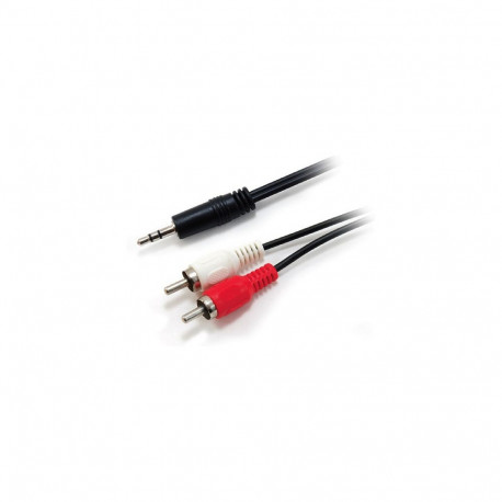 "Equip Audiokabel 3.5mm/2x RCA St/St 2.50m Polybeutel"