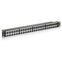 "Equip Patchpanel 48x Cat6 19"" UTP 1HE Keystone Montage sw"