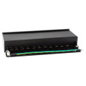 "Equip Patchpanel 12x RJ45 Cat6A FTP 1HE Premium schwarz"