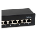 "Equip Patchpanel 8x RJ45 Cat6A FTP 1HE Premium schwarz"