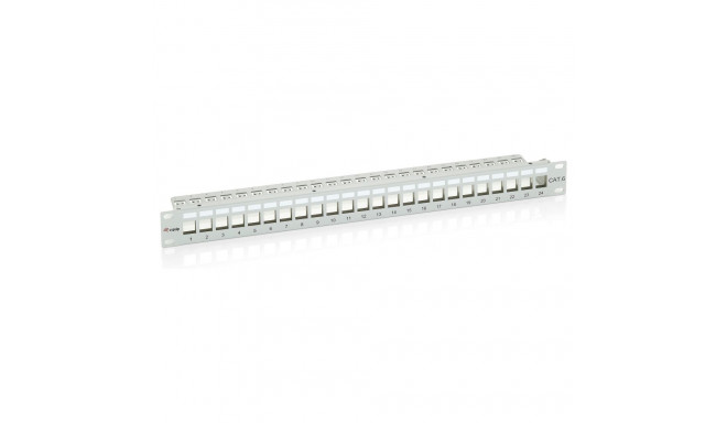 Equip 24x Cat6 19" FTP 1HE Keystone hall patch-paneel