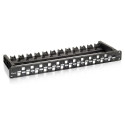 "Equip Patchpanel 24x Cat6A 19"" UTP 1HE Keystone Montage sw"