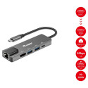 Equip dokkimisjaam USB-C->HDMI.2xUSB3.0.GbE.100WPD 25cm hõbedane