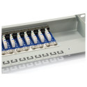 "Equip Patchpanel 24x RJ45 Cat6 19"" UTP 1HE Premium hellgrau"