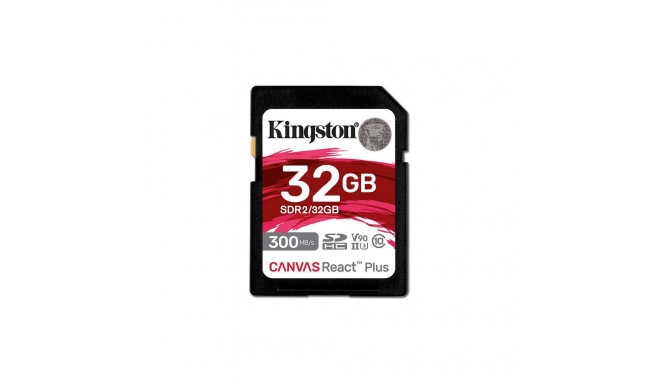 "CARD 32GB Kingston Canvas React Plus XC 300MB/s"