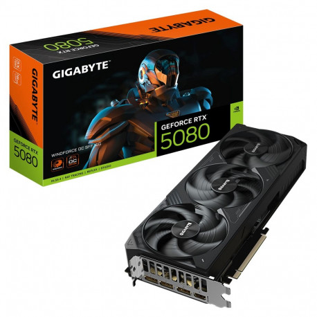 Gigabyte RTX 5080 16GB Windforce OC SFF GDDR7 kolme ventilaatoriga