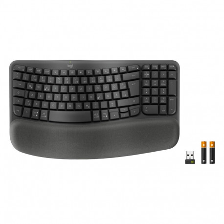Logitech klaviatuur Wave Keys Bluetooth QWERTZ DE, must