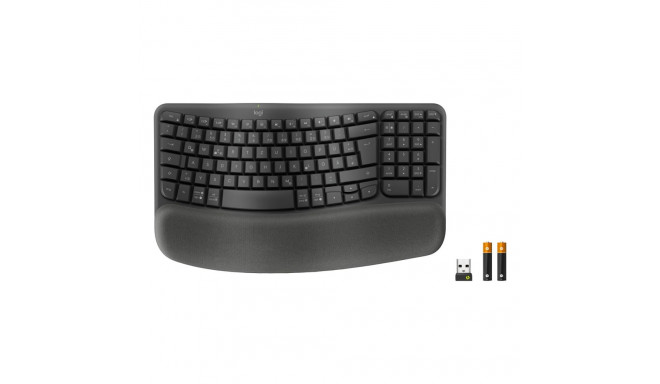 "Logitech Wave Keys Bluetooth Black QWERTZ DE"