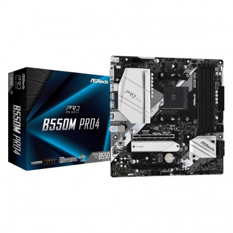 ASRock mainboard AMD B550 SAM4 MicroATX 1xPCI-Express 3.0 1x 1xPCI-Express 3.0 16x 1xM.2 1xPCI-Expr