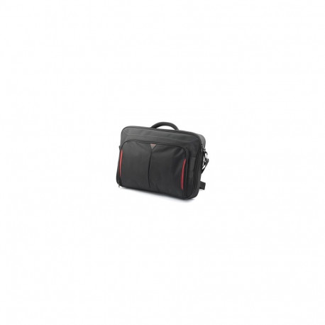 Targus Clamshell Laptop Bag CN418EU Black/Red, Shoulder strap, Briefcase