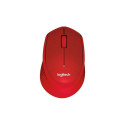 Logitech MOUSE USB OPTICAL WRL M330/SILENT RED 910-004911