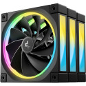 DeepCool FL12R, case fan black, reverse 3-pack, 120 mm