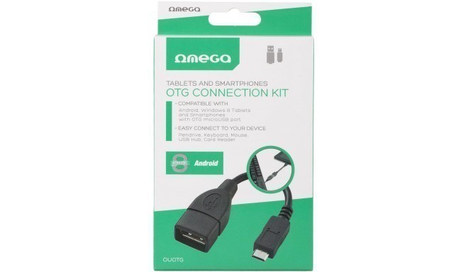 Omega cable microUSB - USB OTG 0.15m (OUOTG)