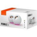 Creative Pebble SE, PC speakers (white, Bluetooth 5.3, USB-C, jack, RGB)
