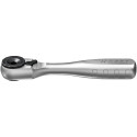 Hazet bit reversible ratchet solid steel 863MB, 1/4 (operating angle 6, spring lock)