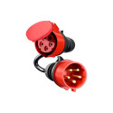 Adapter für Gemini flex 11 kW, CEE rot Drehstrom 16A > CEE rot 32A (schwarz, 30cm)