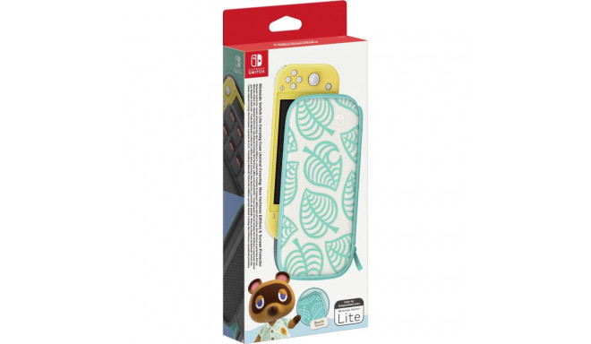 Switch Lite kaitseümbris ja ekraanikaitsekile Animal Crossing: New Horizons eriväljaanne, valge/rohe