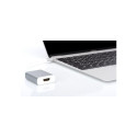 USB-adapter USB-C pistik > HDMI 4K pesa 20cm, valge/hõbedane