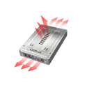 Konverter 2,5" > 3,5" MB982IP-1S-1 (silber)