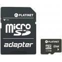 Platinet mälukaart microSDHC 8GB + kaardilugeja + adapter