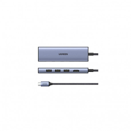 Ugreen 20956A interface hub USB Type-C 5000 Mbit/s Silver