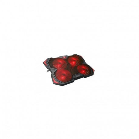 C-TECH Zefyros notebook cooling pad 43.9 cm (17.3") 900 RPM Black