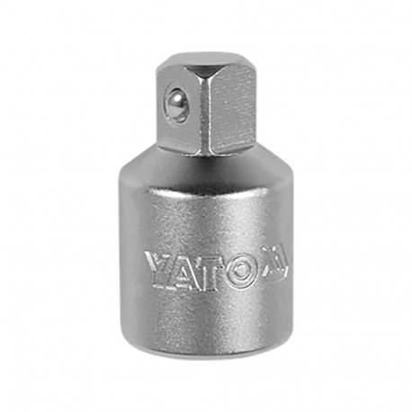 Reducing adapter for sockets and handles 1/4" F to 3/8" M CrV 50BV30 25mm YT-1438 YATO