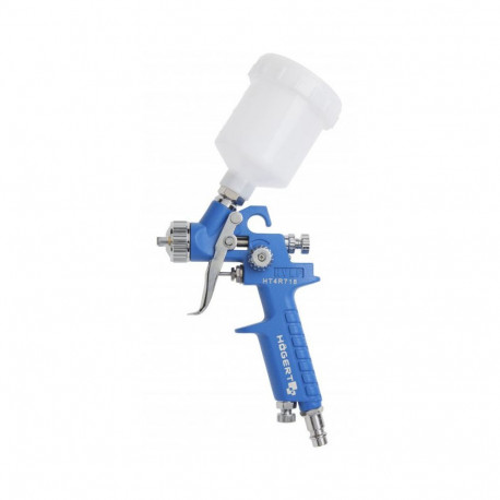 Hogert HT4R718 pihustuspüstol ülemise paagiga, 100ml, 0.8mm, 1/4", 28-113l/min, 2.3-30bar, HVLP