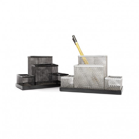Iron Mesh Desk Tidy black