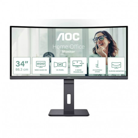 AOC CU34P3CV UltraWide Quad HD LED 3440 x 1440 Monitor 34"