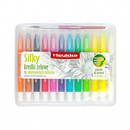 Geelkriidid Heykka SILKY 12tk