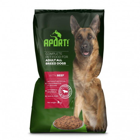 APORT DRY DOG FOOD WITH BEEF. 3 KG