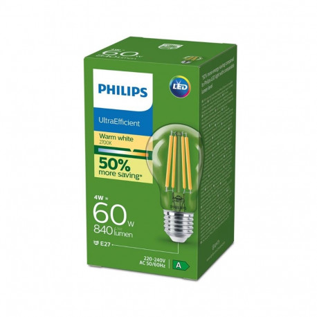 LED pirn E27 A60 4W 840LM 2700K CL