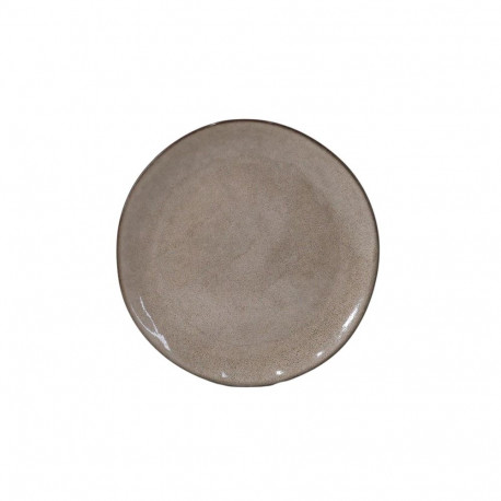 DESSERT PLATE BROWN DOTTE 21CM