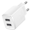CHARGER BASEUS USB-AX2 10.5W WHITE